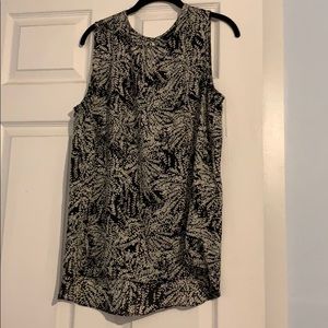 Black and white blouse